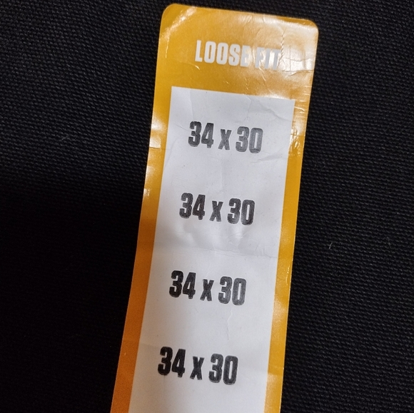 Carhartt Men's. Washed 34× 30 Duck Work Dungaree Pants Black Cargo NWT - Picture 2 of 6